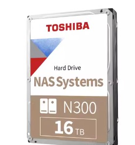东芝nas硬盘16t n300 7200垂直cmr机械硬盘存